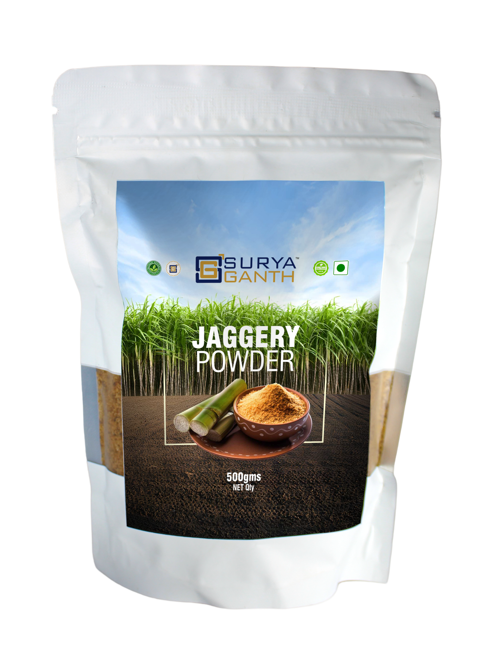 Jaggery Powder - 500g Standup Pouch