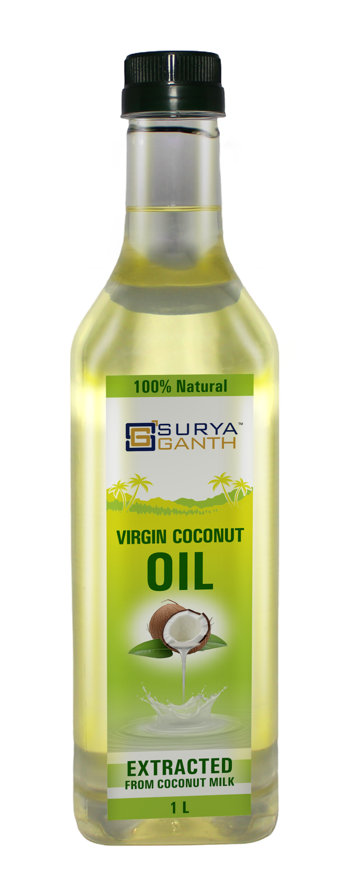 Virgin Coconut Oil - 1L PET (EXTRACTED FROM COCONUT MILK)