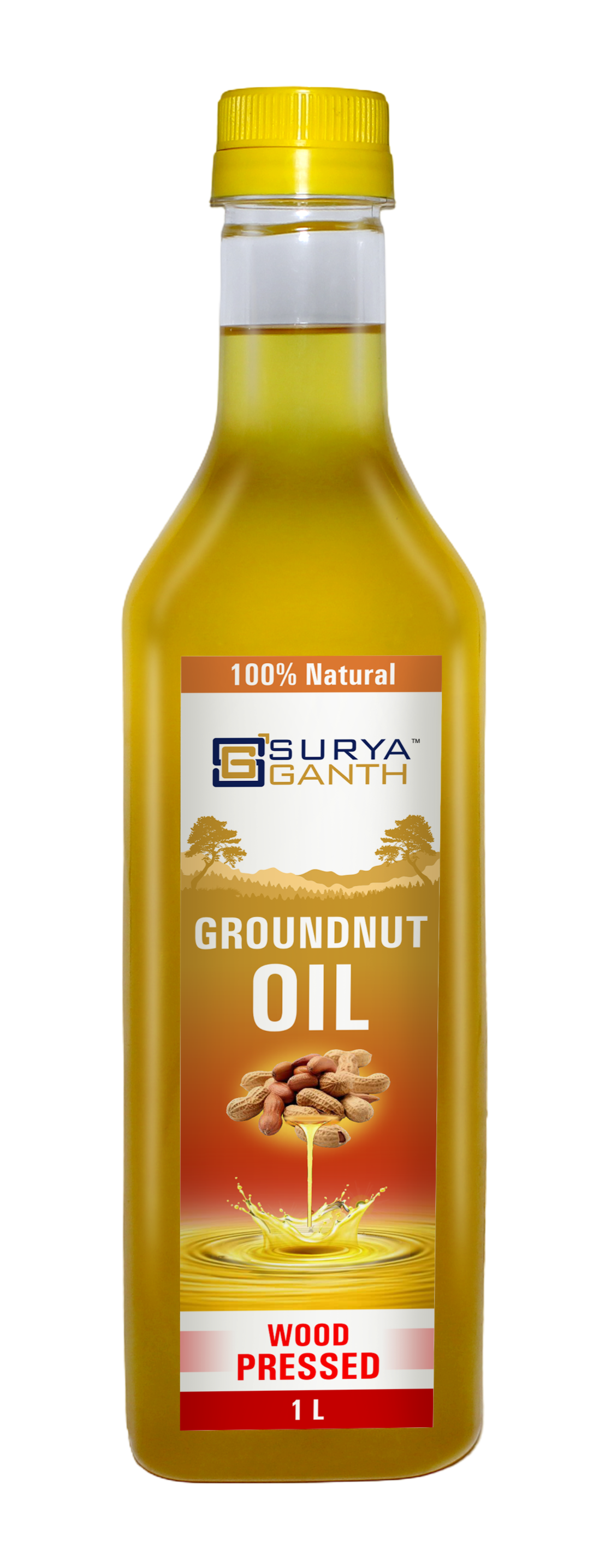 Cold Pressed Groundnut Oil - 1L PET (NATURAL SEDIMENTATION)
