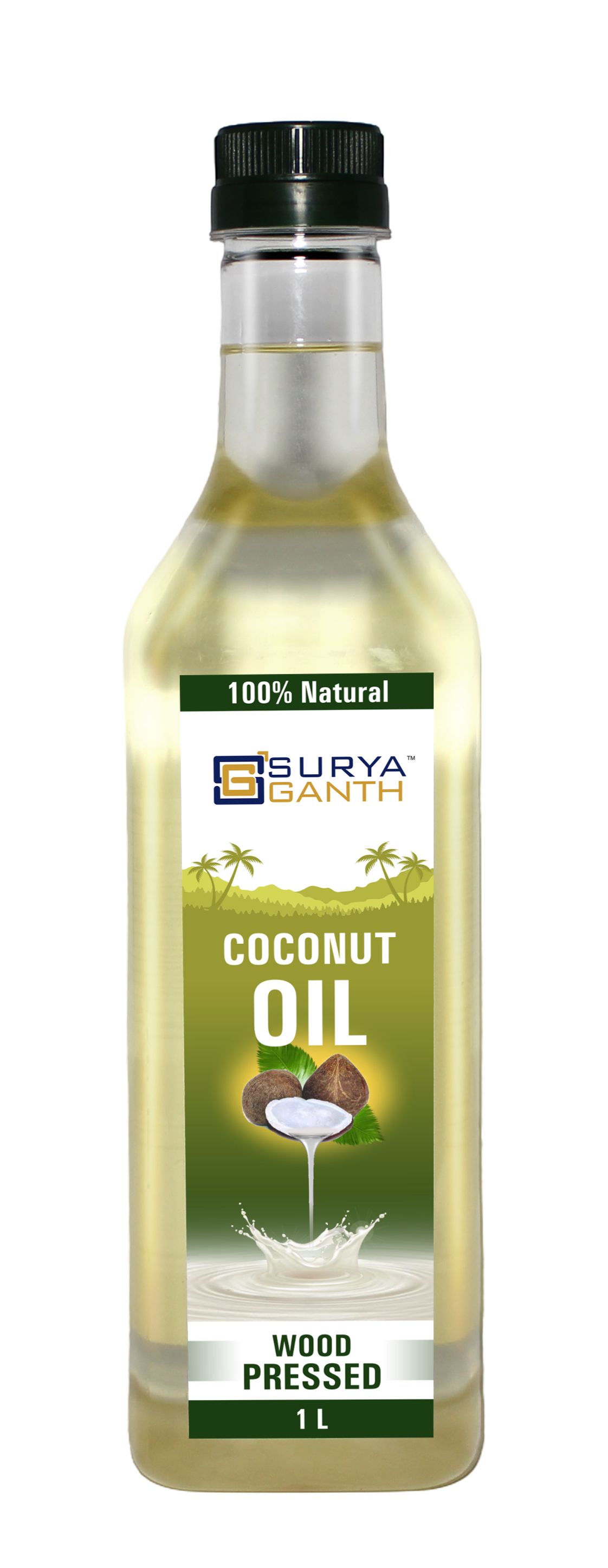 Cold Pressed Coconut Oil  - 1L PET (NATURAL SEDIMENTATION)