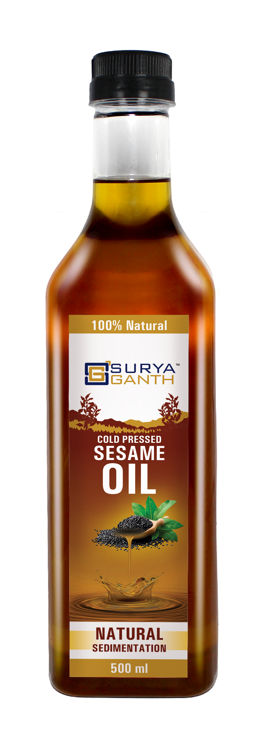 Cold Pressed Sesame Oil - 500ml PET (NATURAL SEDIMENATION)