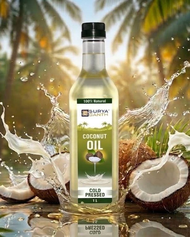 Cold Pressed Coconut Oil  - 1L PET (NATURAL SEDIMENTATION)